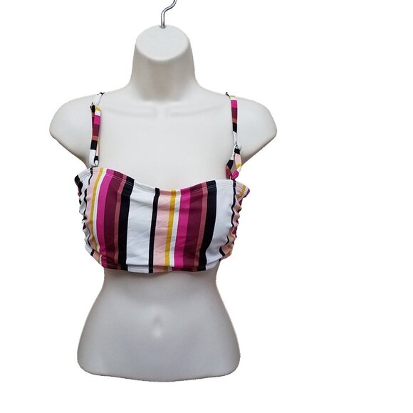 Kona Sol L Woman’s Bandeau Bikini Top Padded Removable Straps Size Large - Picture 1 of 10